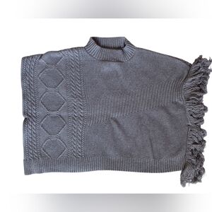 Knit Sweater Vest Crop Top Grey Color| Women One Size